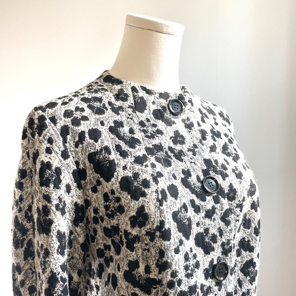 Lafayette 148 Wool Blend Textured Jacket Sz 6 Blazer Abstract Evening Holiday - Picture 2 of 13